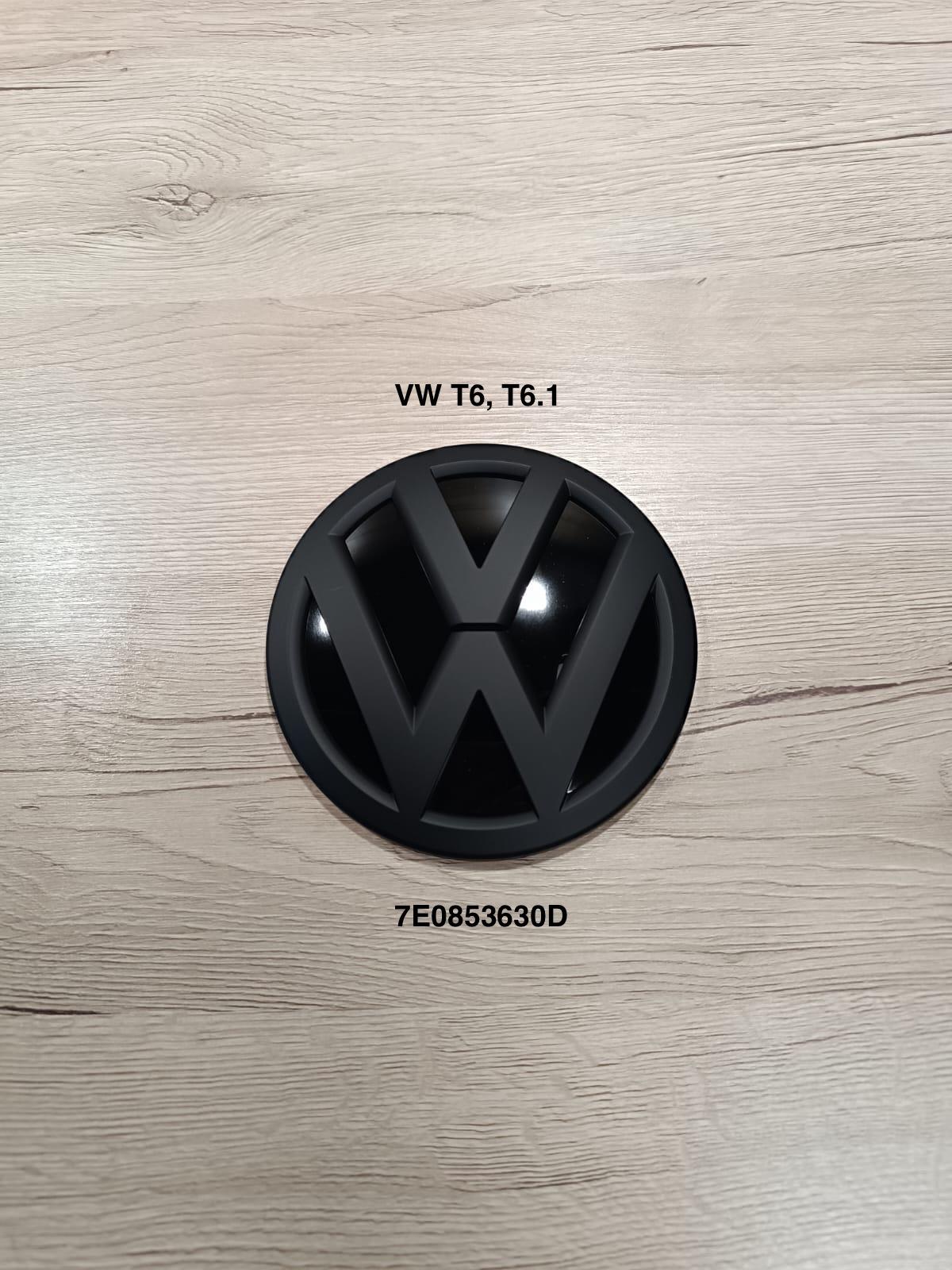 VW T5 T6 Emblem Logo Schwarz matt hinten
