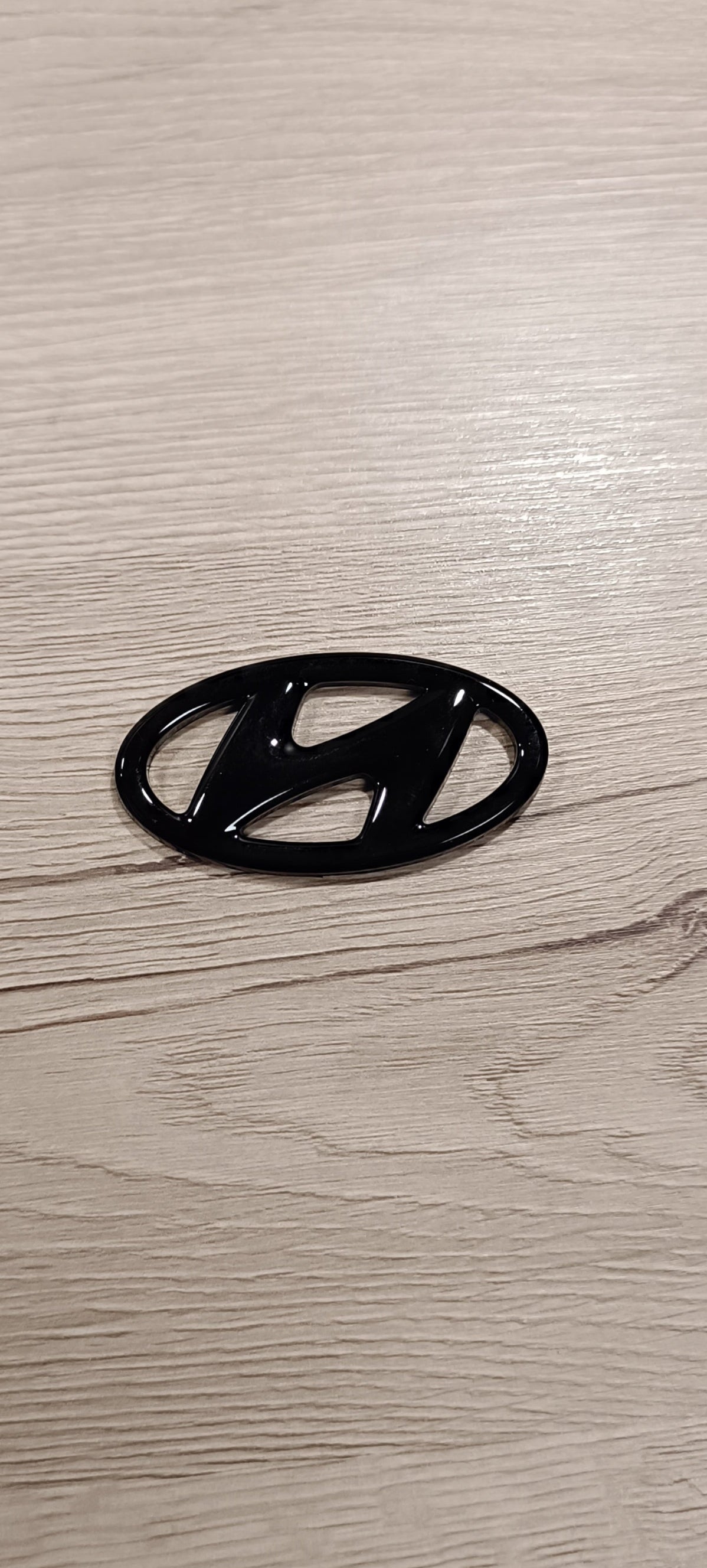 Hyundai Lenkradlogo Emblem Cover Schwarz