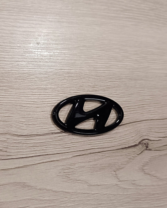 Hyundai Lenkradlogo Emblem Cover Schwarz