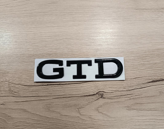 GTD Schriftzug Schwarz