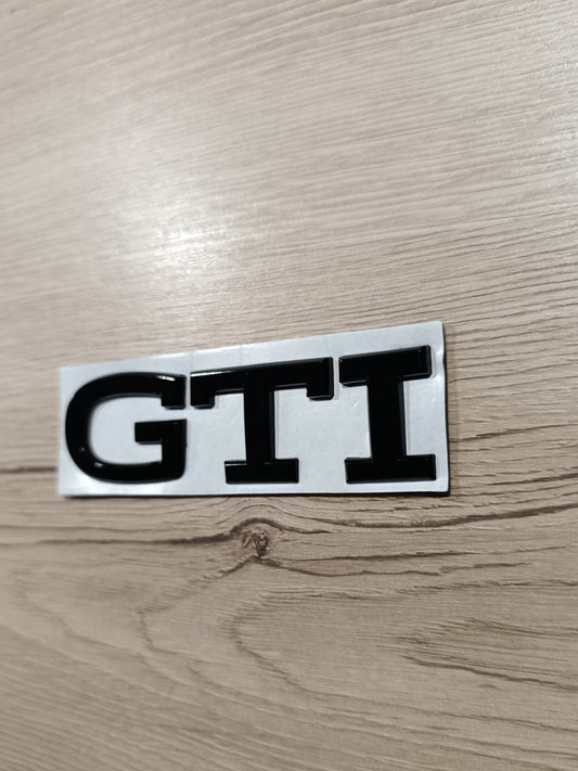 GTI Schriftzug Schwarz